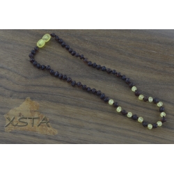 Amber baby necklace raw cherry yellow